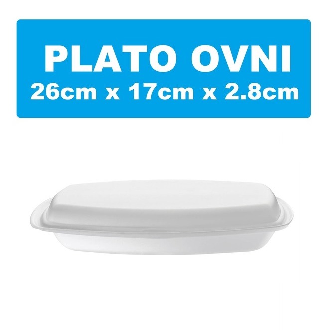 Plato Ovni Blanco con Tapa 