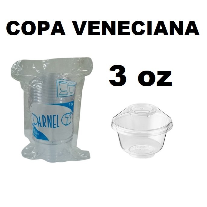 Copa Veneciana 3onz Murano x 10und