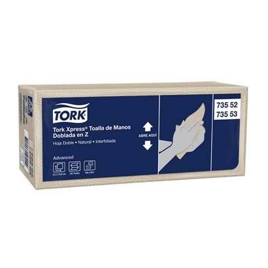 Toalla Mano Natural Tork Z x 150und