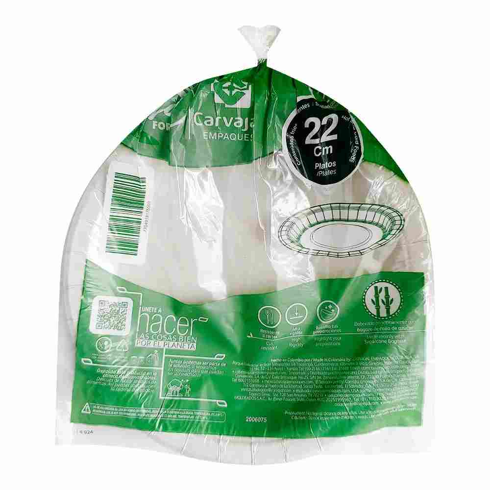 Plato 23cm Llano Carton x 20und Darnel	