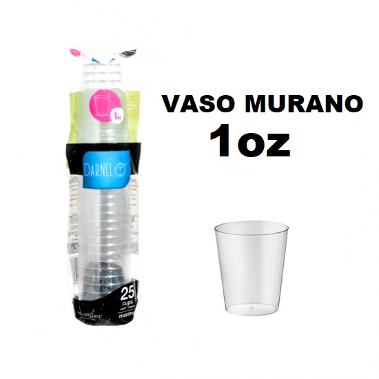 Vaso 1onz Murano x 25und Darnel