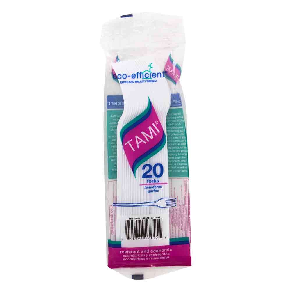 Tenedor Blanco Tami x 20und