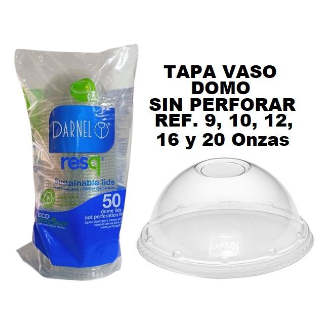 Tapa Vaso Domo Sin Perforar x 50onz Darnel
