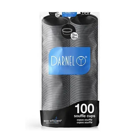 Copa 0.5onz Souffle Salsero Negro Darnel