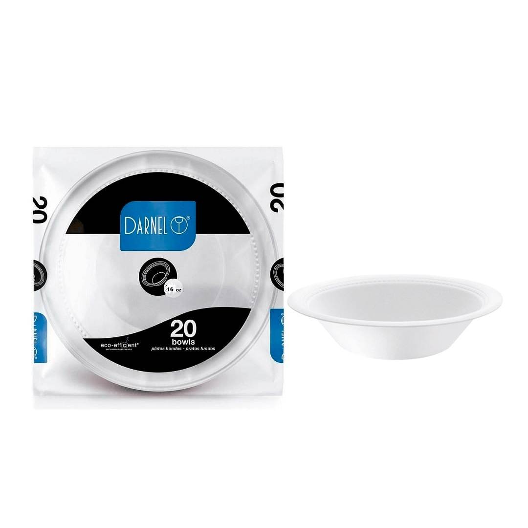 Plato 16onz Hondo Icopor x 20und Darnel	