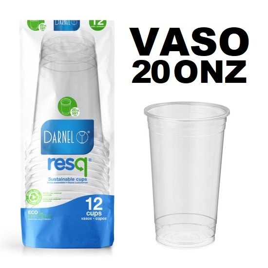 Vaso 20onz Cristal x 12und Darnel