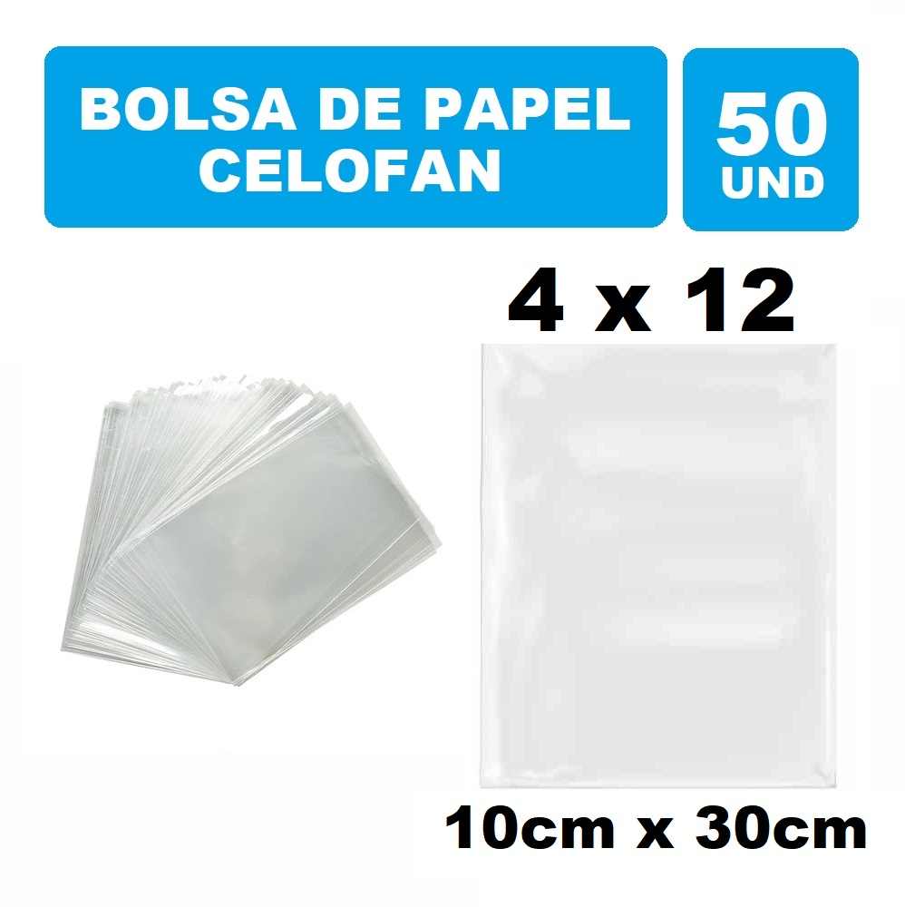 Bolsa Celofan 4x12 PP