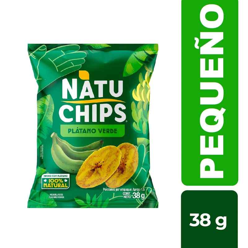 Natuchips Platanito Verde 38 Gramos
