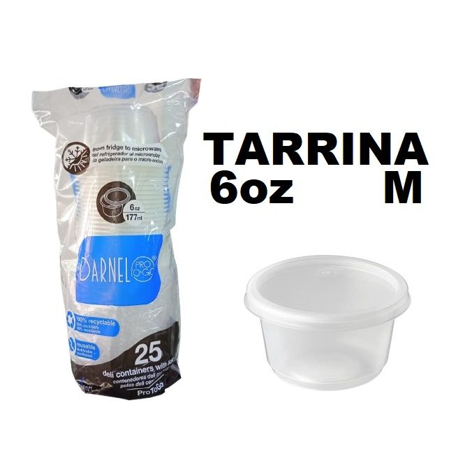 Tarrina 6onz con Tapa x 25und Darnel M Larga
