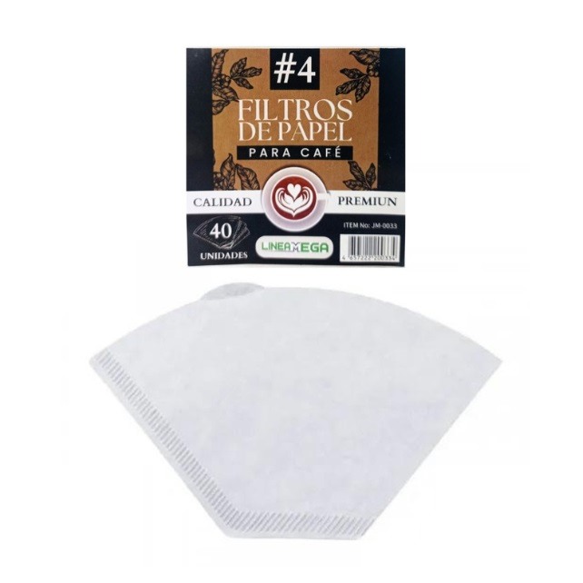 Filtros de Papel para Cafe #4 x 40und