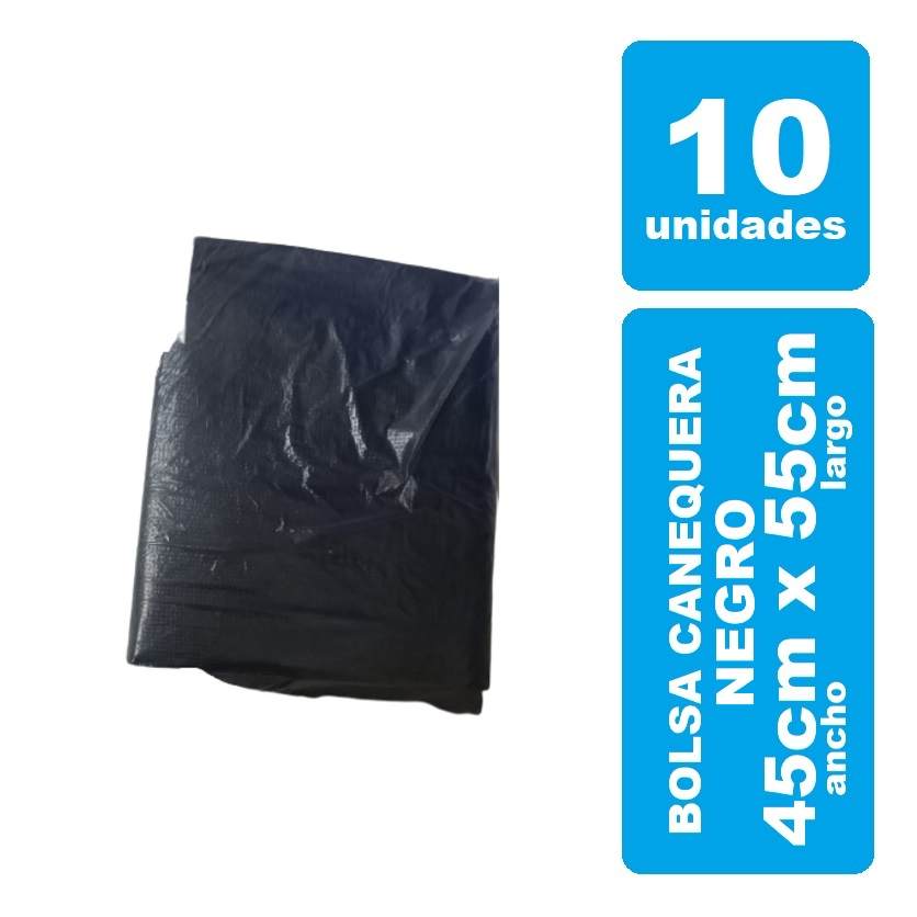Bolsa Basura Paquete x 10und Canequera Negra