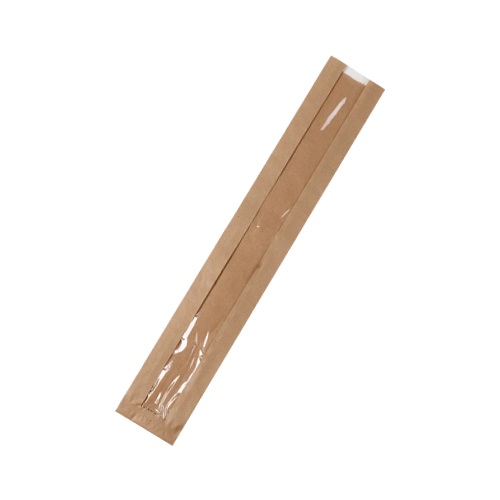 Bolsa Pan Frances  Baguette con Ventana x 100und