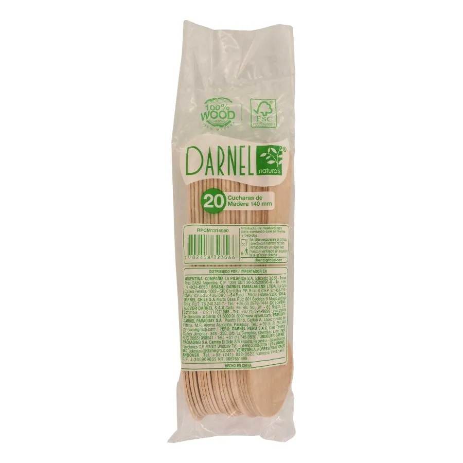Cuchara Sopera Madera x 20und Darnel	