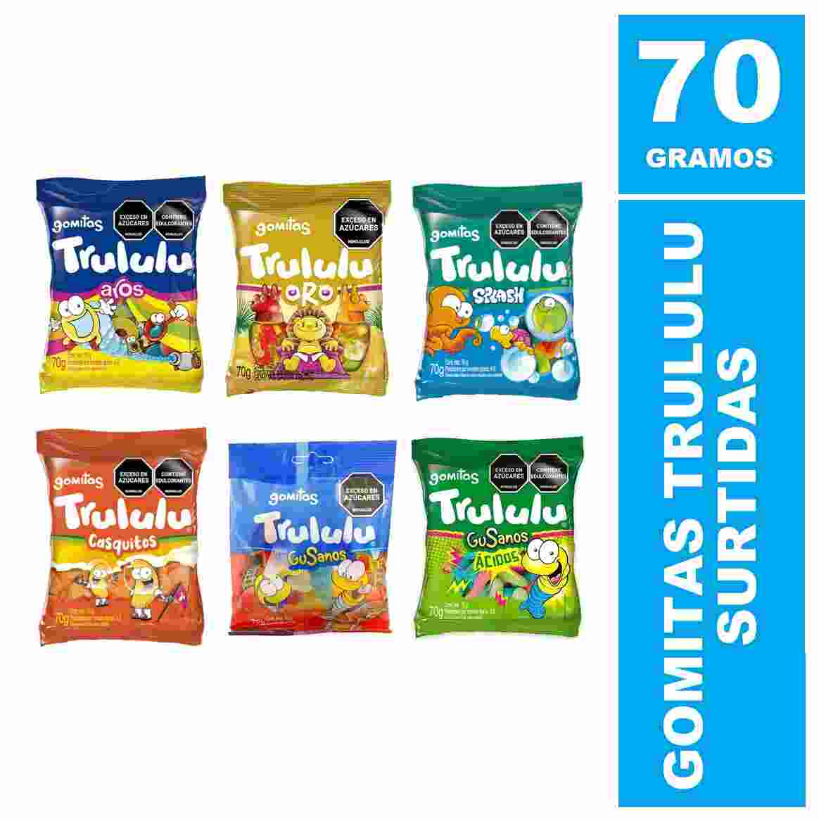 Gomitas Trululu 70gr Surtida Paquete