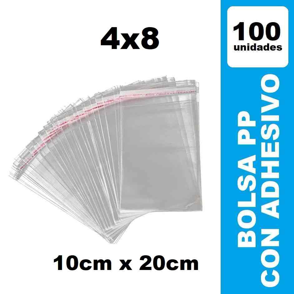 Bolsa Adhesivo 4x8 Celofan PP
