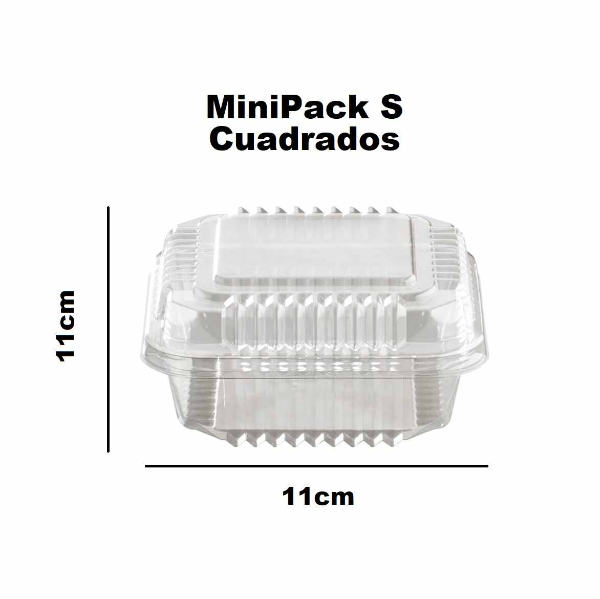 Contenedor MiniPack CUADRADO Tapa Separada S 