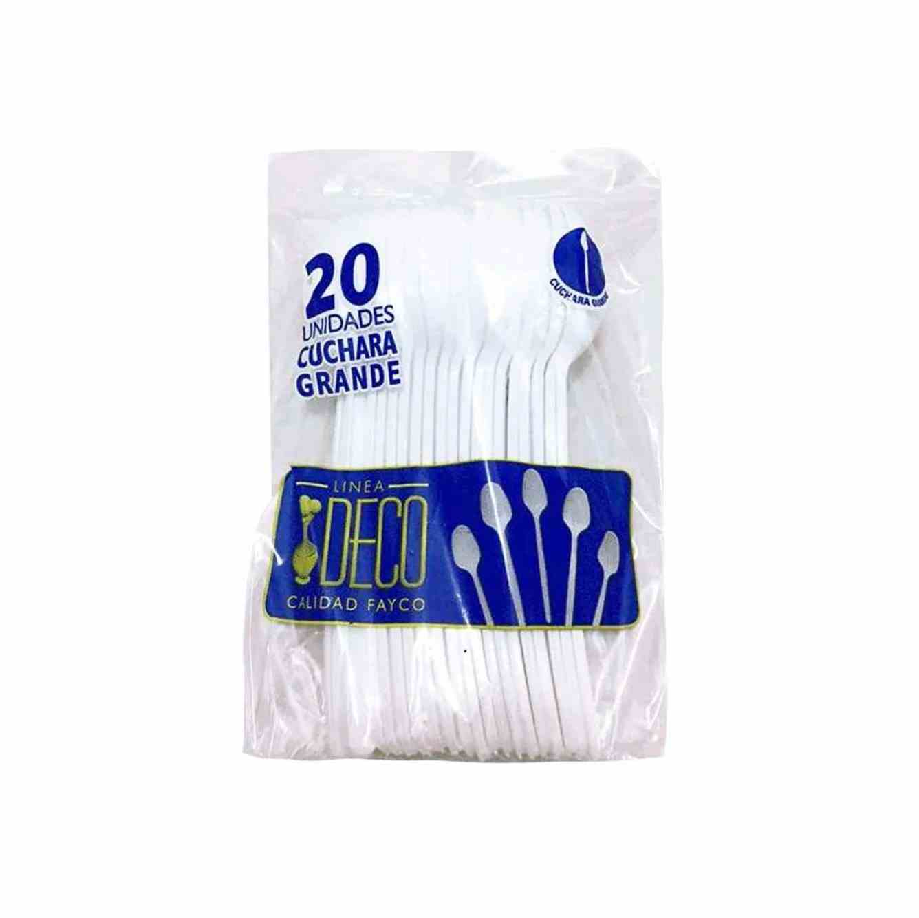 Cuchara Blanca Deco x 20und