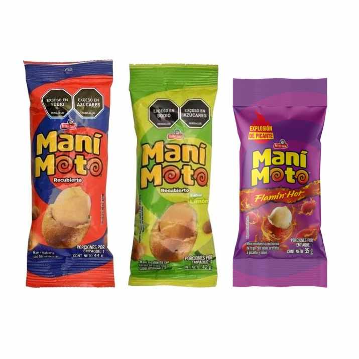 Mani Moto Original/Limon/Flamin Hot Recubierto 44gr 35gr