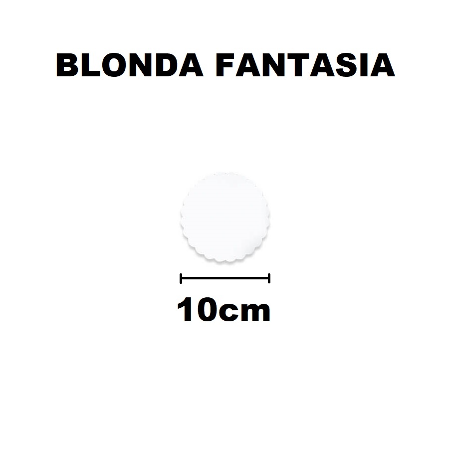 Blonda Fantasia 10cm Icopor Blanca D111001