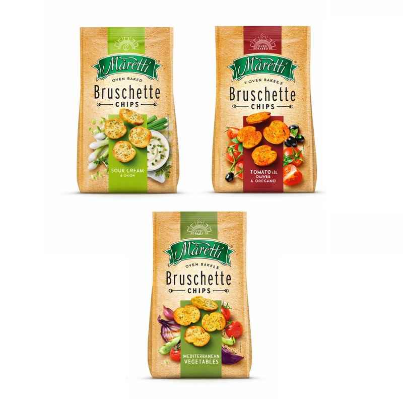 Bruschette Maretti Tomato/Vegetables/Cebolla 140gr