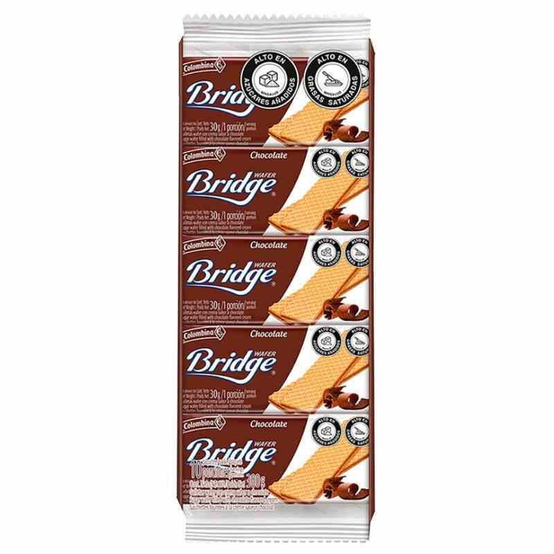 Bridge Wafer Chocolate 30gr x 10und