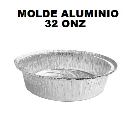 Molde Aluminio 32onz Redondo