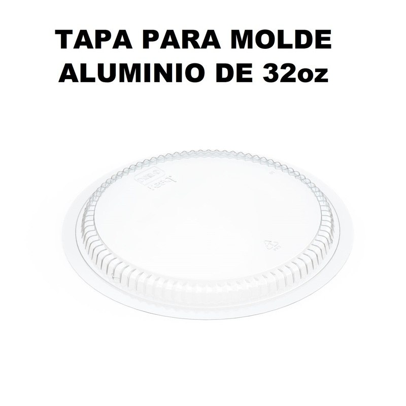 Tapa Molde Aluminio 32onz Redondo Plastico D101800T
