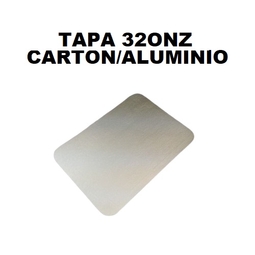 Tapa Molde Aluminio 32onz Carton/Aluminio