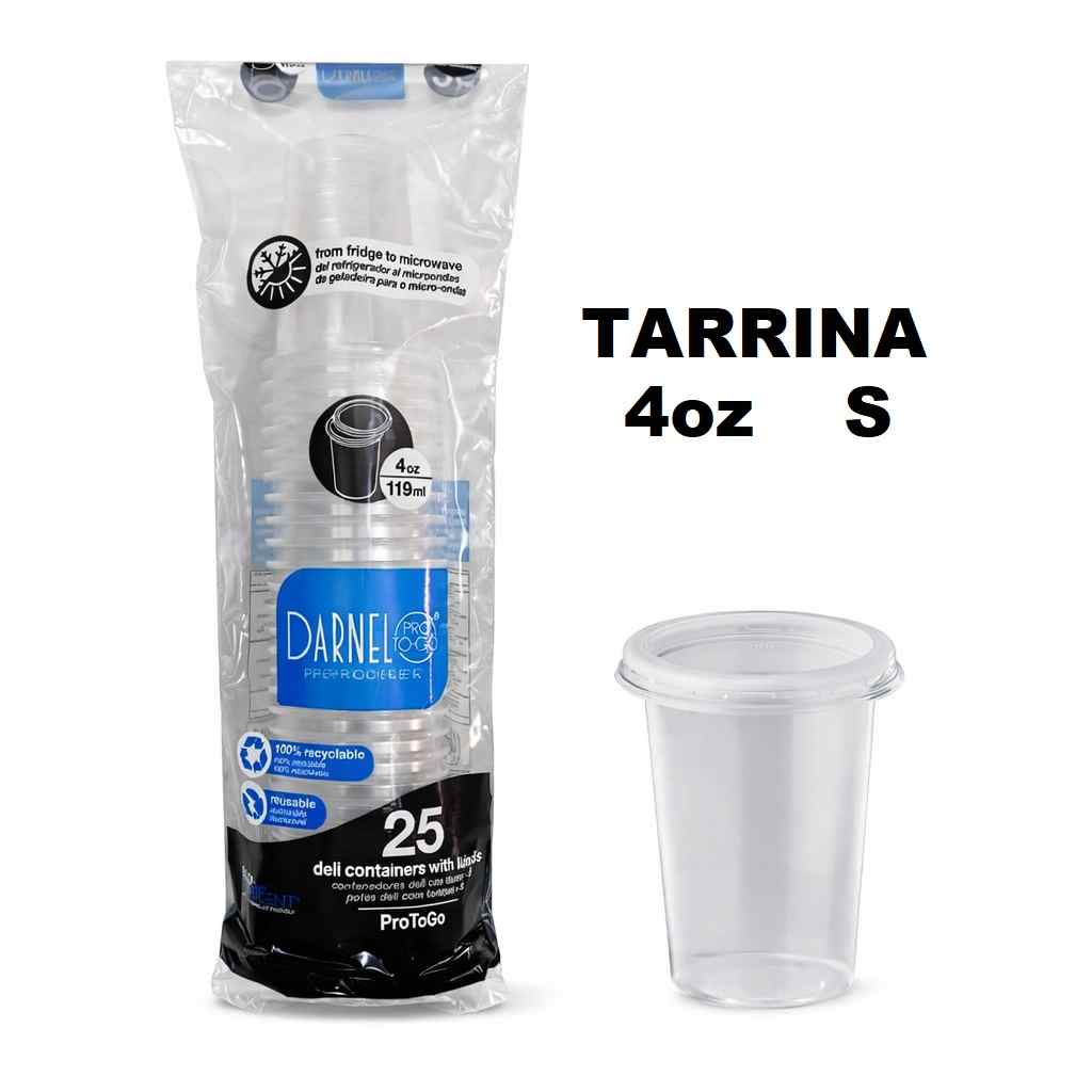 Tarrina 4onz con Tapa x 25und Darnel S