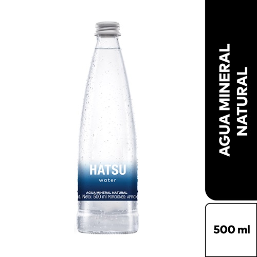 Agua Hatsu 500ml Vidrio GRANDE 