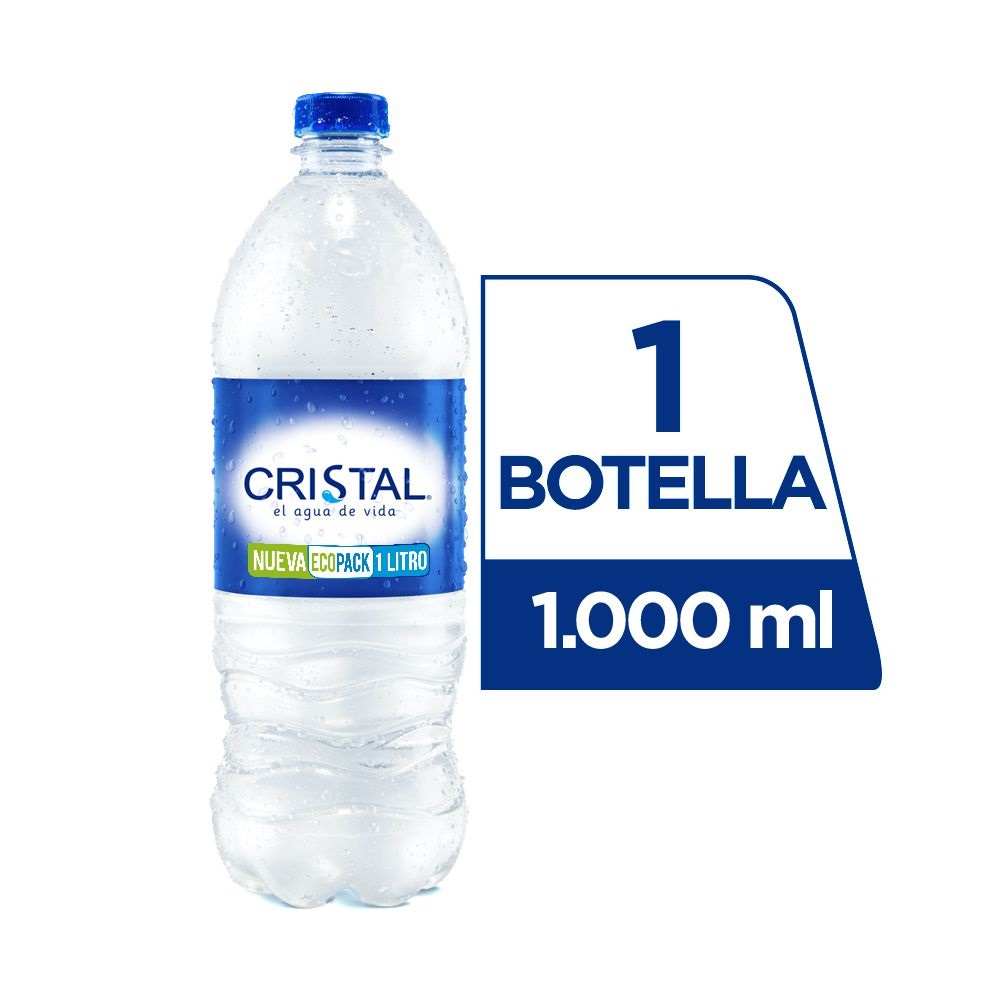 Agua Cristal 1000ml Litro
