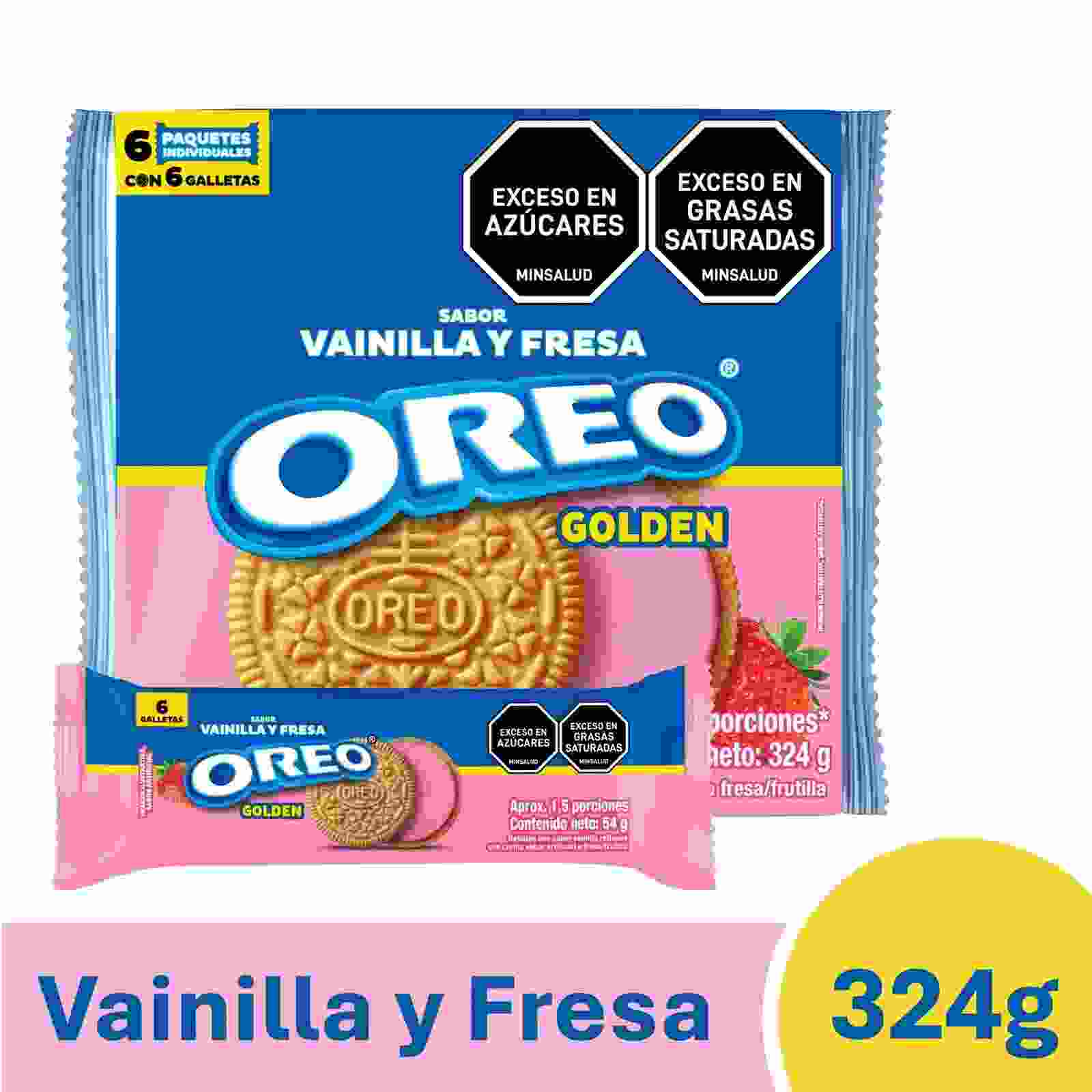 Galleta Oreo Fresa Display x 6 Packs Individuales