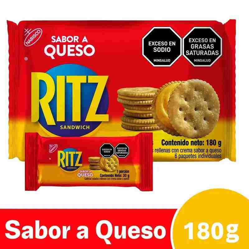 Galleta Ritz Sandwich Sabor a Queso x 6und