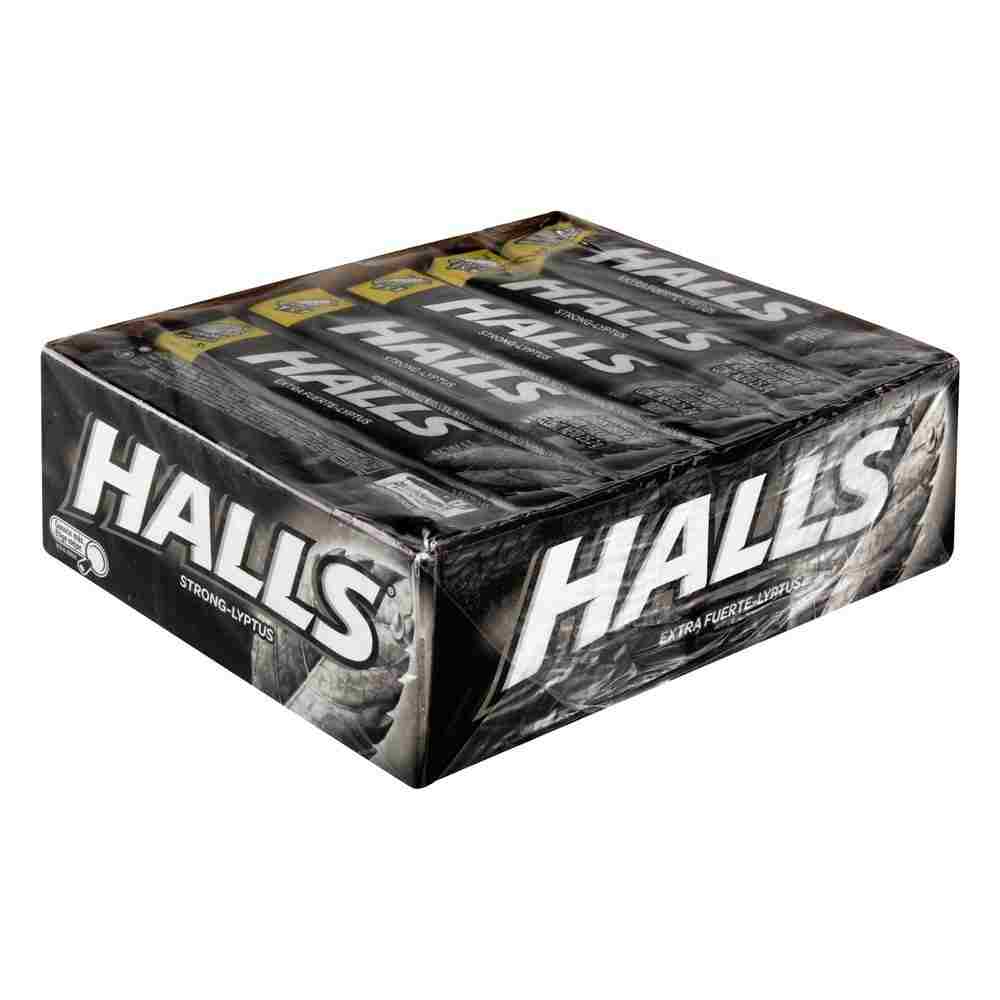 Halls Barra Extra-Fuerte x 12und Display Negro