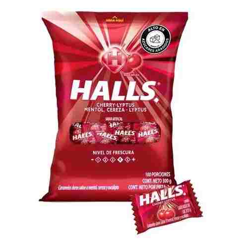 Halls Bolsa x 100und Cereza Rojo