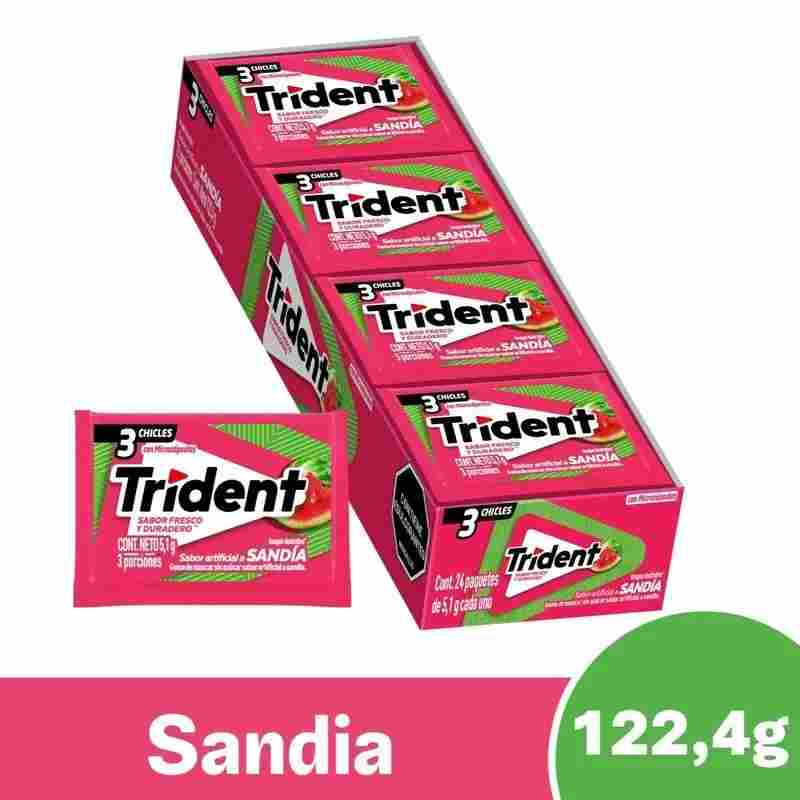 Trident Sandia Display x 24Und (3 Chicles)
