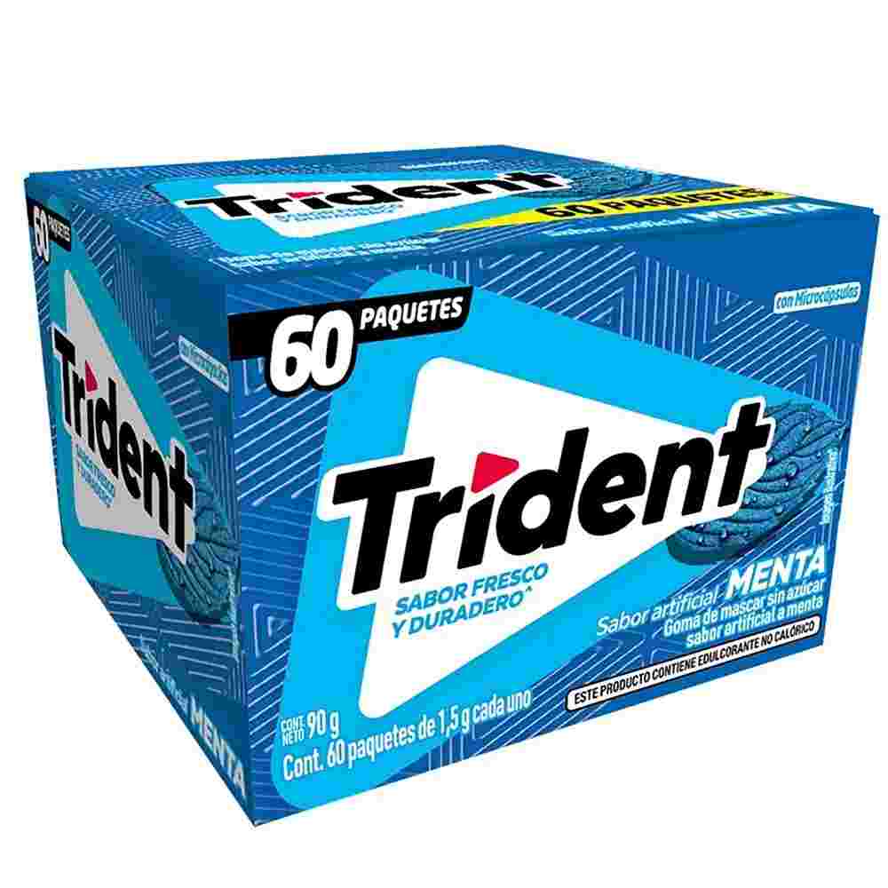 Trident Menta Display x 60Und (1 Chicles)