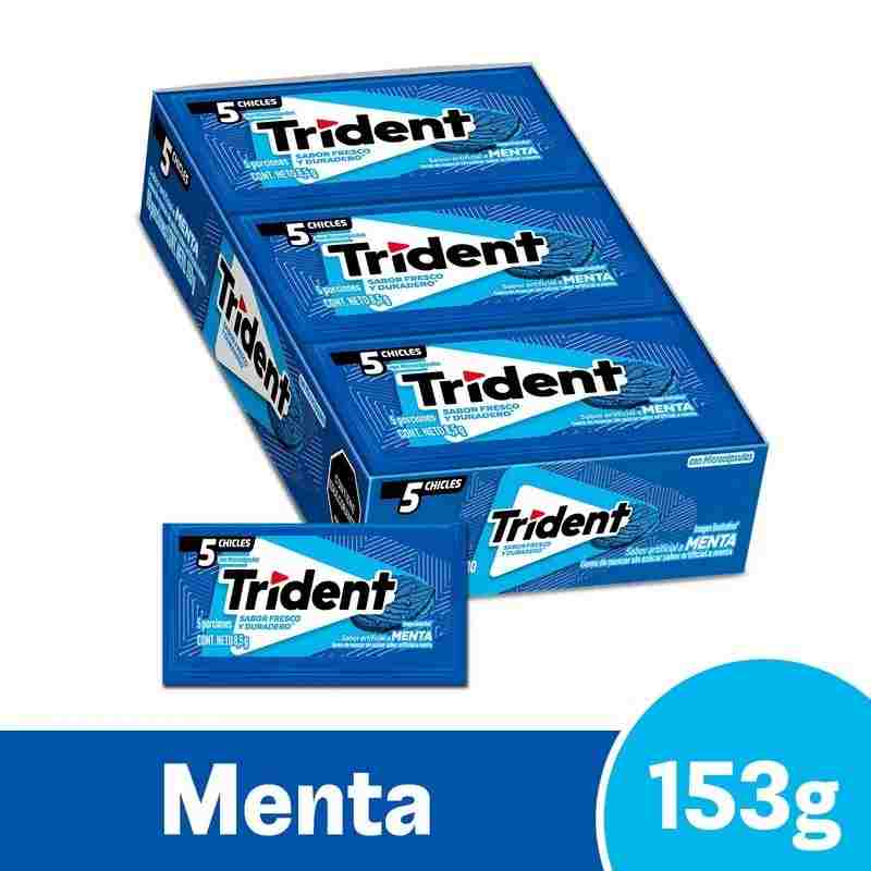 Trident Menta Display x 18Und (5 Chicles)