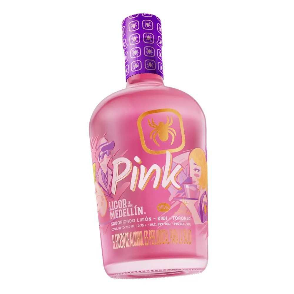Ron Medellin Pink 750ml Rosado