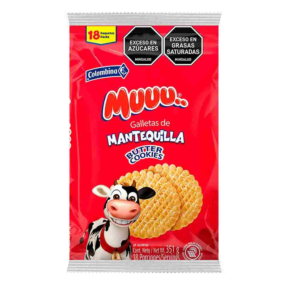 Muuu Galleta Mantequilla x 18und