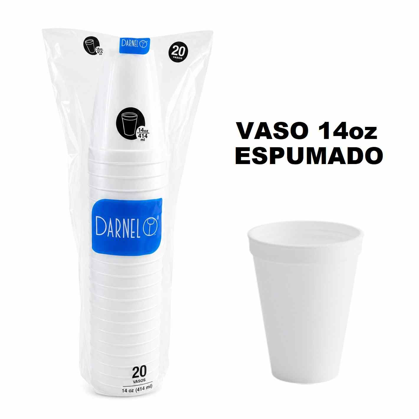 Vaso 14onz Espumado x 20und Darnel