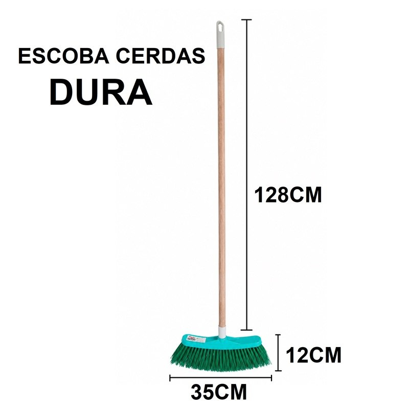 Escoba con Palo Dura PINTO