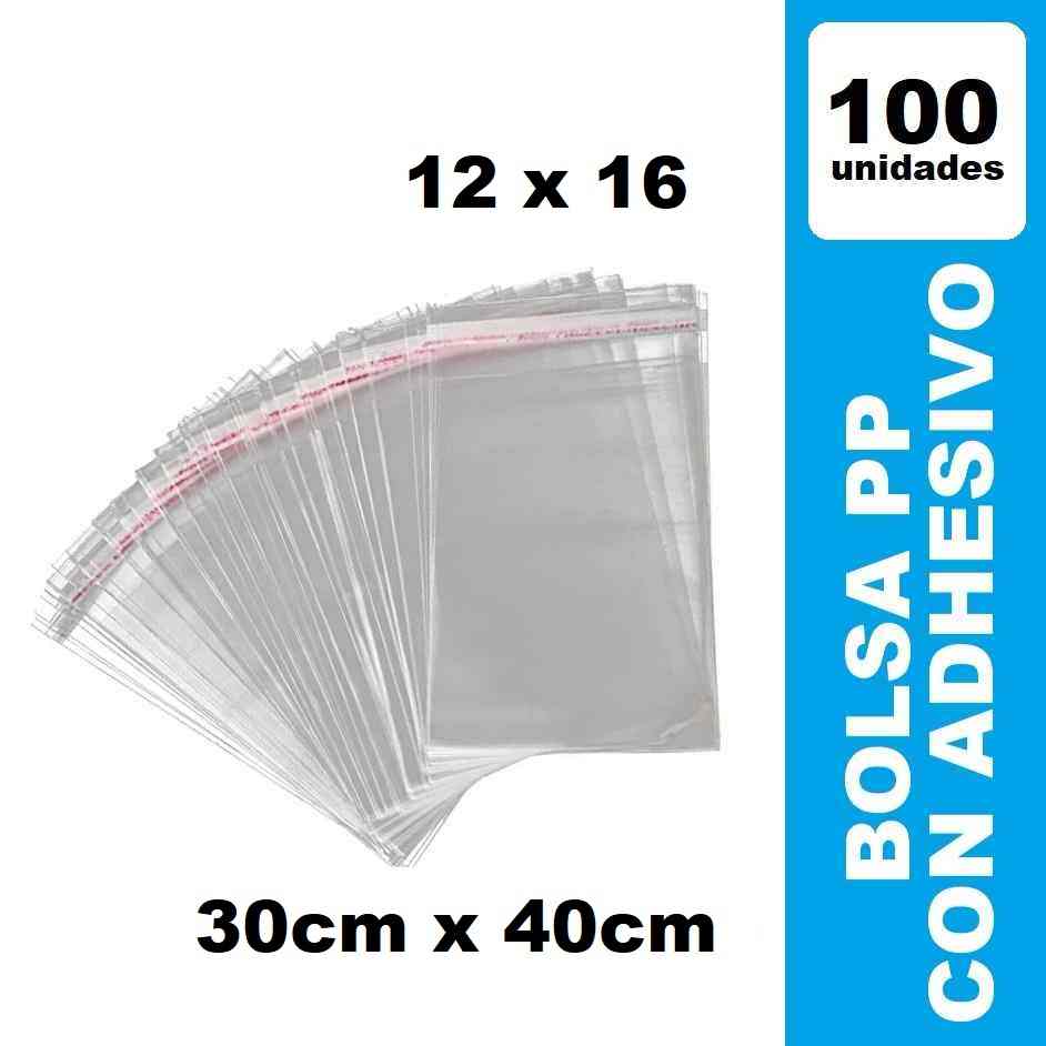 Bolsa Adhesivo 12x16 Celofan PP