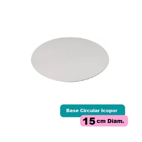 Blonda 15cm Circular Icopor Blanca