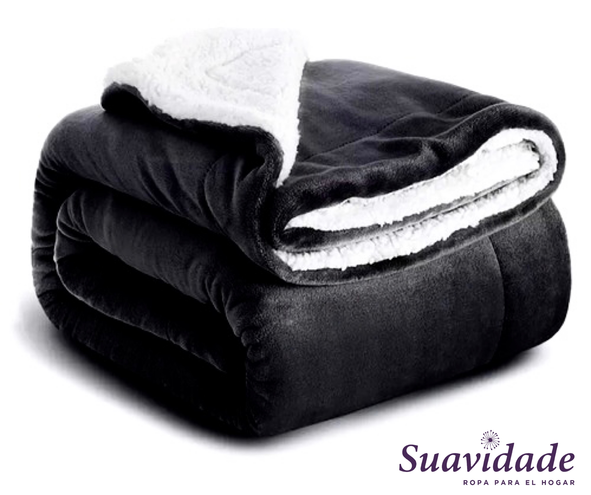 Cobija Ovejera 180x200 Negro