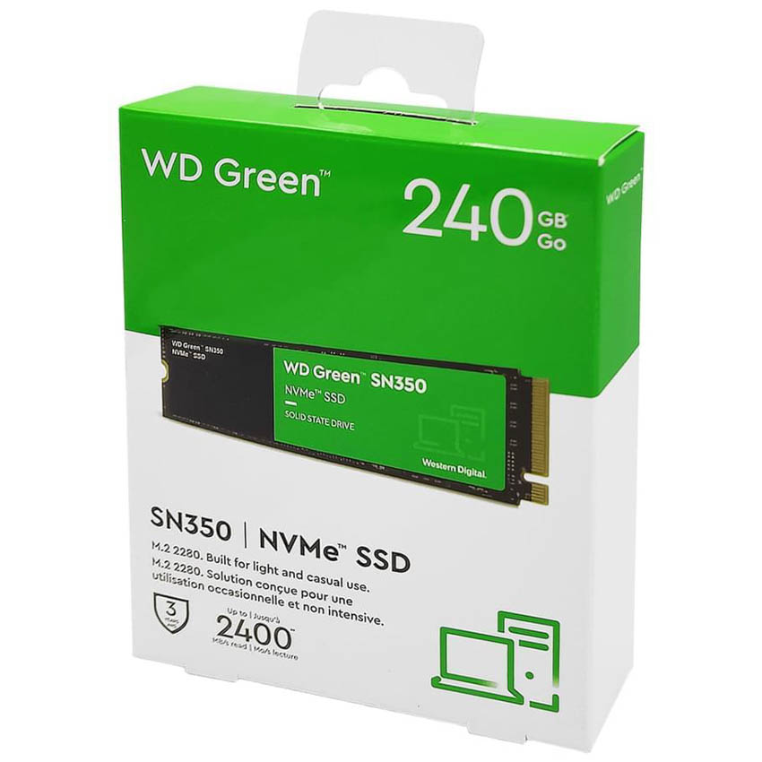 DISCO SOLIDO M.2 SSD NVME SN350 240 GB WD GREEN