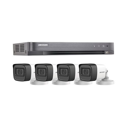 KIT 4CH HIKVISION 2MP DVR-M1 4BULLET + 1TB VIDEO HIKVISION