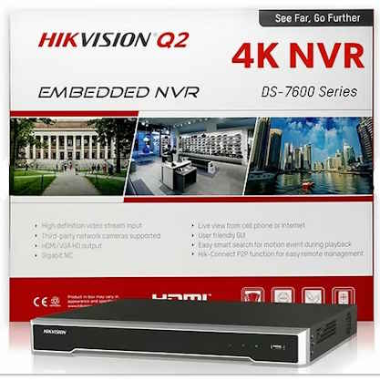 NVR 8CH HIKVISION 4K POE DS-7608NI-Q2/8P (D)