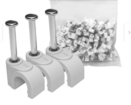 Grapa Ante 5mm 70 pcs Blanca