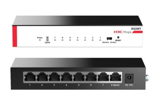 SWITCH SOHO H3C MAGIC 8 GE UPLINK BS208T-EU